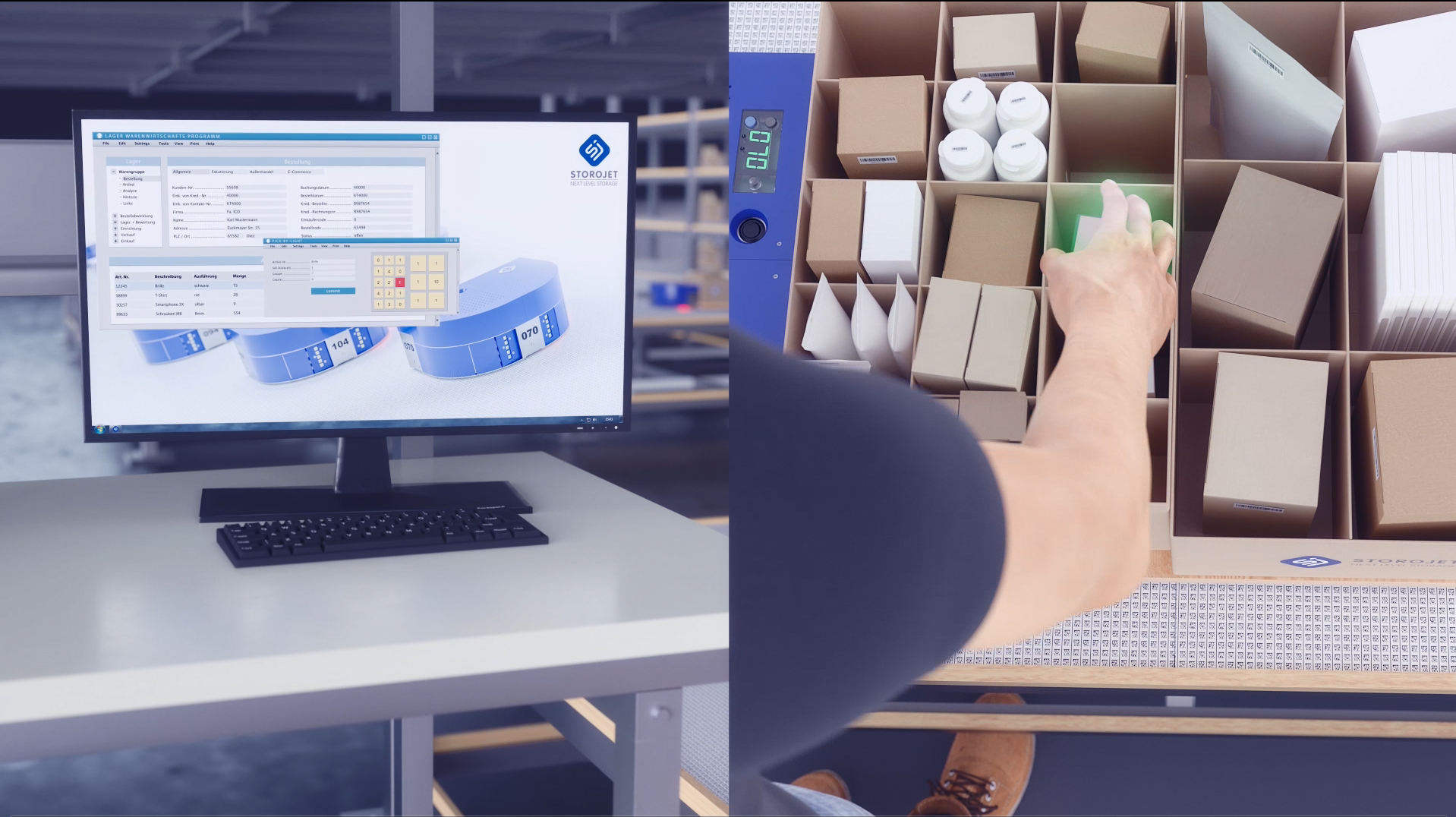 Einfache Inventur im automatisierten Lager